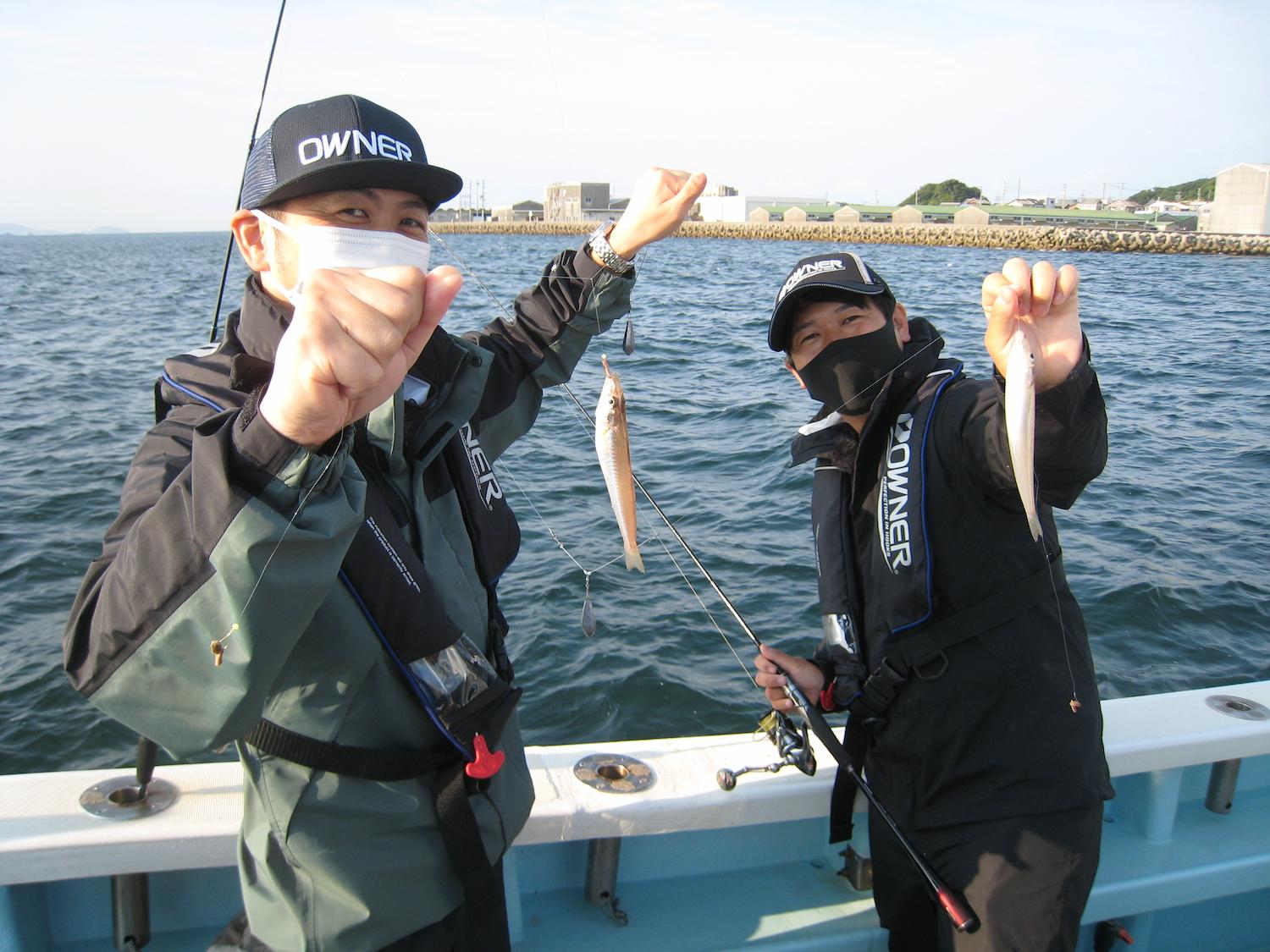 愛知県師崎沖で船のシロギス釣り