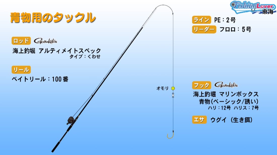 青物用のタックル