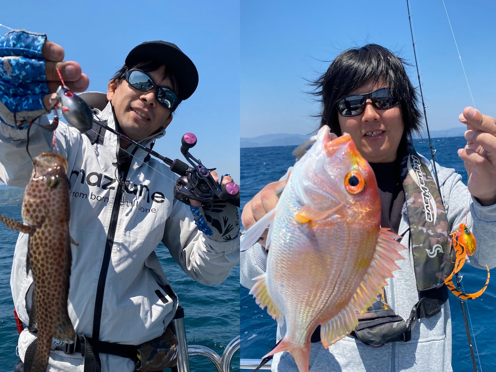 様々な魚種を釣り上げたメンバーたち