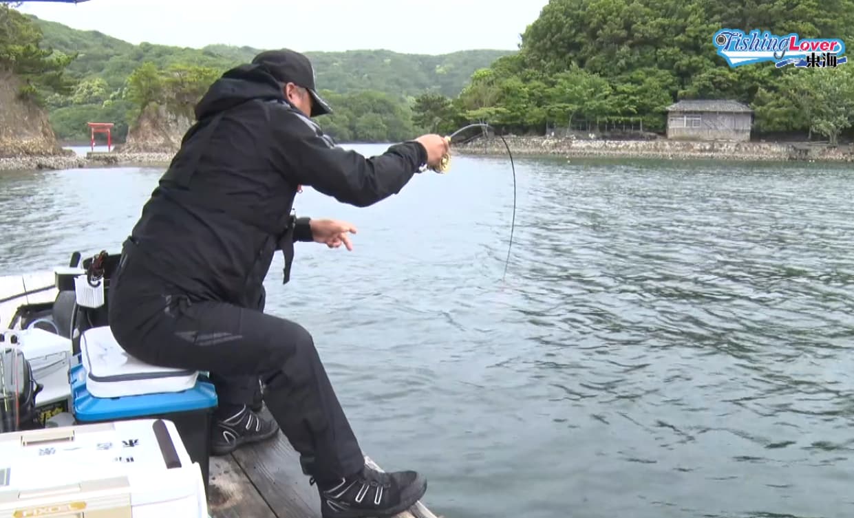 竿が大きくしなる