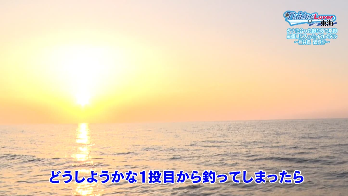 日が沈む様子