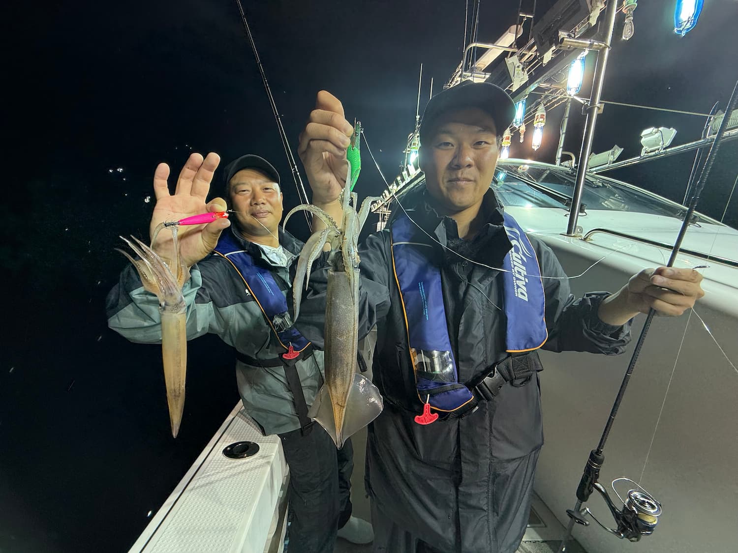 福井県敦賀沖でイカメタル